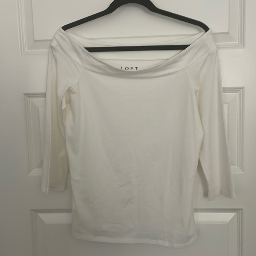 Loft boatneck top